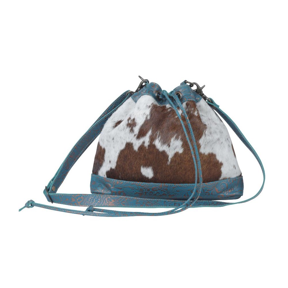 Myra Bag Bucket Shoulder Bag-Vibrant Edges Bucket Bag